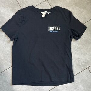 H&M Nirvana Black T-Shirt Medium